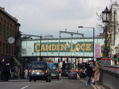 Camden Lock railway bridge